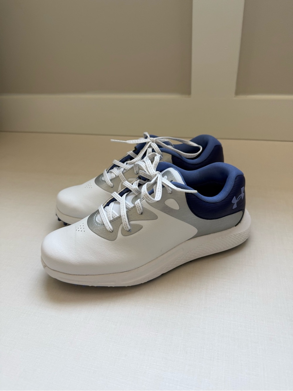 Under Armour Women’s White and Navy Golf Shoes
